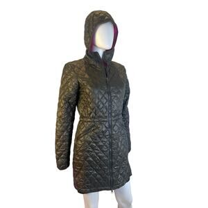 The North Face Women's Grey Shiny Thermoball Parka Jacket Size Small